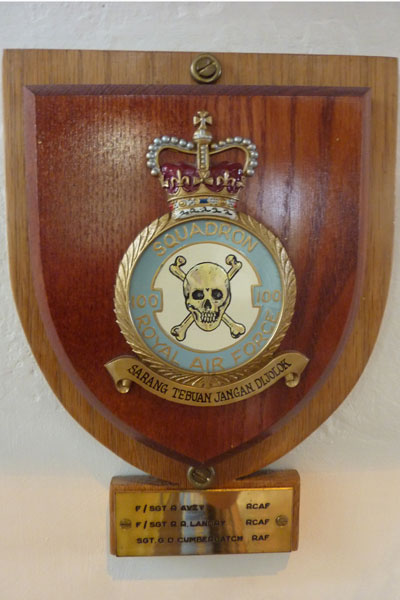 Grey Doyle Cumberbatch - 100 Squadron Memorial Plaque