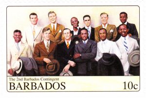 Barbados Second Contingent Stamp