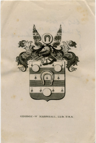 George William Marshall's Bookplate