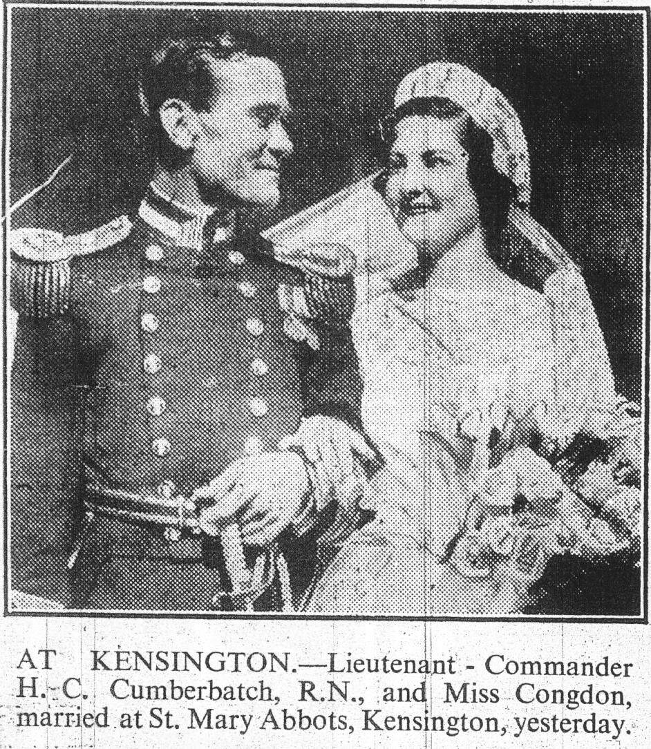 Commander Henry Carlton Cumberbatch & Pauline Ellen Laing Congdon