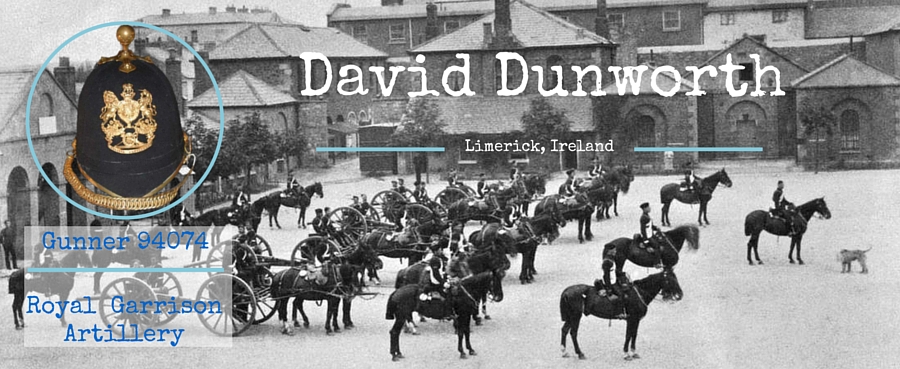 David Dunworth Gunner Royal Garrison Artillery