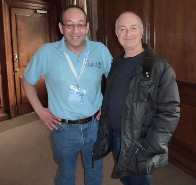 Cumberbatch Family History Bob Cumberbatch with Sir Tony Robinson